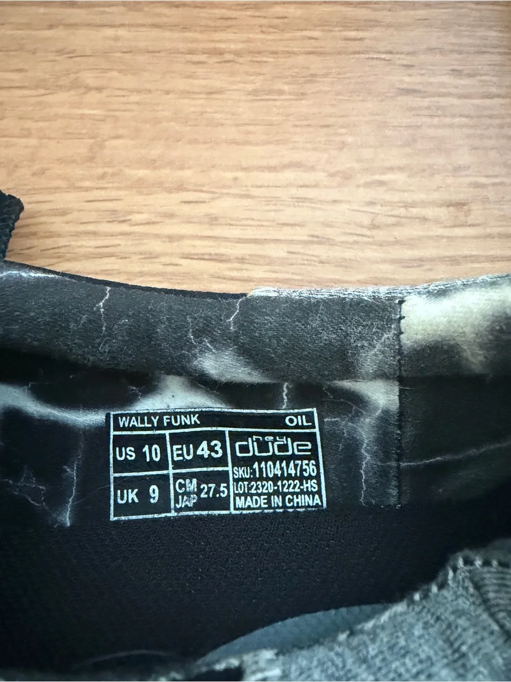 Hey Dude Wally Funk Men’s - Size: 10